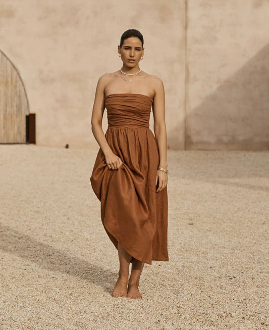 Dissh Lexi Linen Maxi Dress