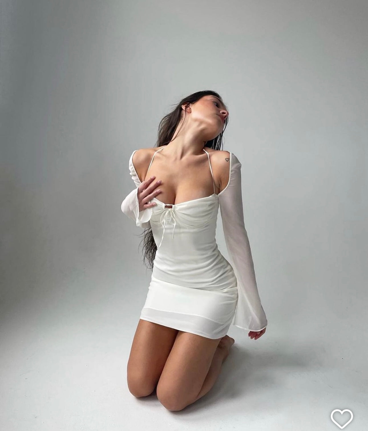 House of CB BabyDoll Mini Dress White